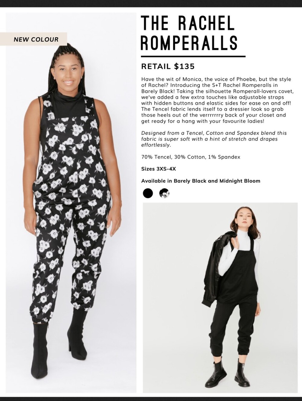 Rachel floral romperalls
